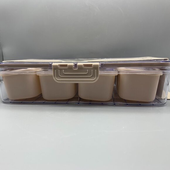 NEW CWC Cook With Color Perfect On-The-Go Snack Box with 8 Compartments w/lids - Picture 7 of 7
